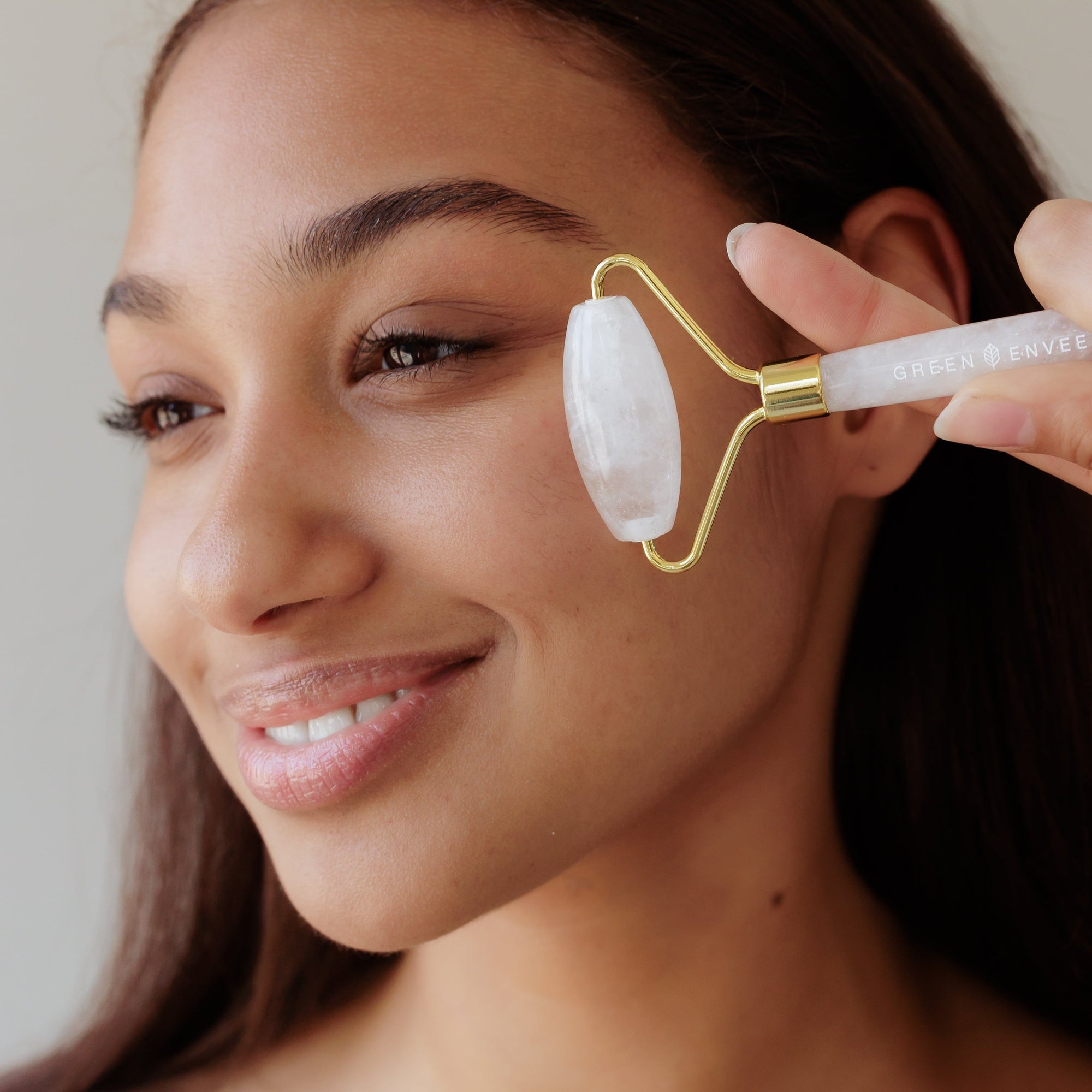 Clear Quartz Facial Roller